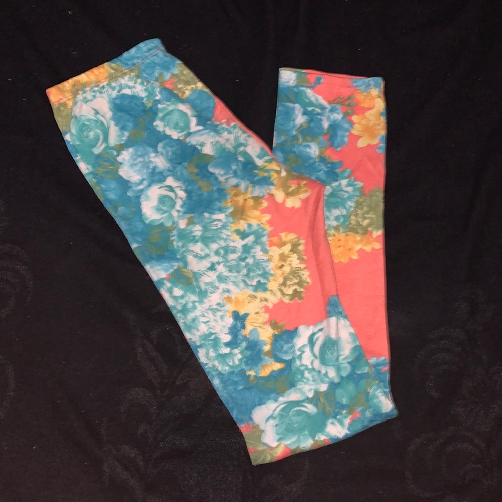 Floral print leggings